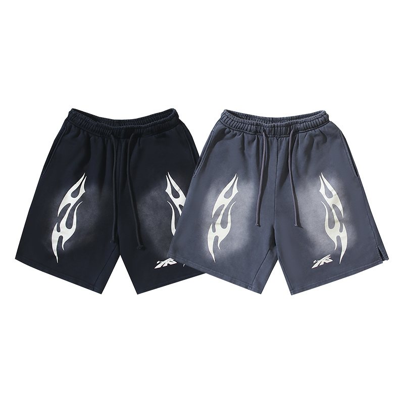 Hellstar Path to Paradise Washed Graphic Shorts — comparison