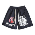 Hellstar Skeleton Flame Graphic Shorts — hero