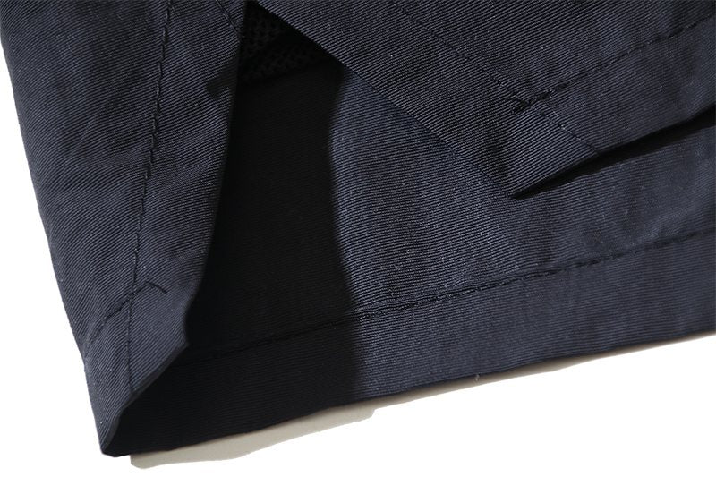 Hellstar Black Graphic Drawstring Shorts — detail