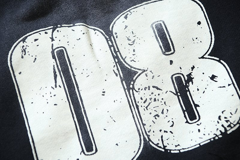Hellstar Washed Black Graphic Sweat Shorts — detail