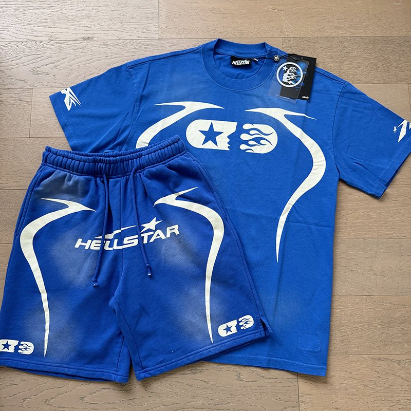 Hellstar Washed Graphic Short-Sleeve Set — front