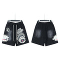 Hellstar Washed Worldwide Club Graphic Shorts — hero