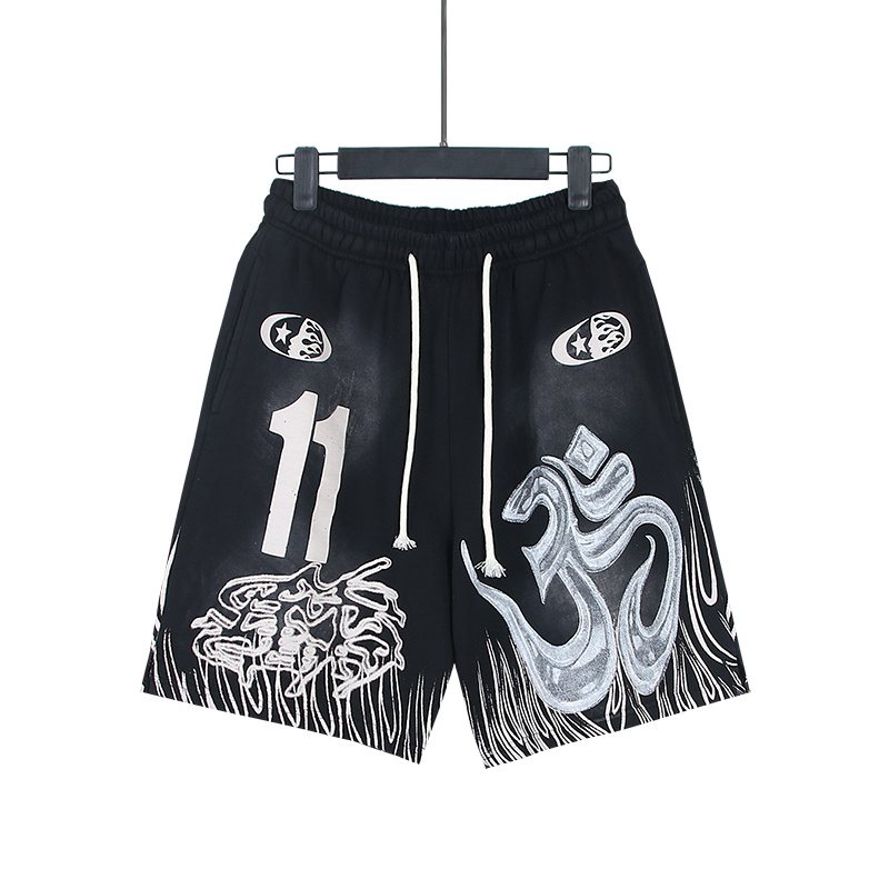 Hellstar Washed Flame 11 Graphic Shorts — hero