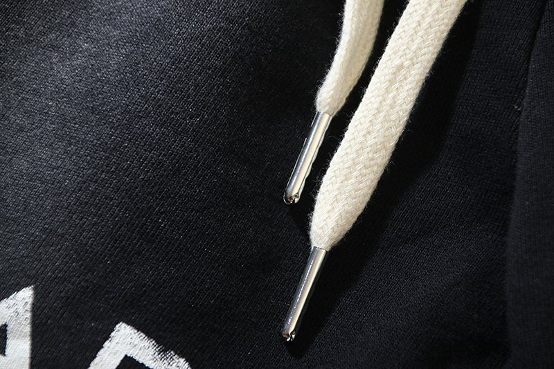 Hellstar Records Graphic Washed Black Shorts — detail