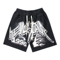 Hellstar Washed Black Graphic Shorts — hero