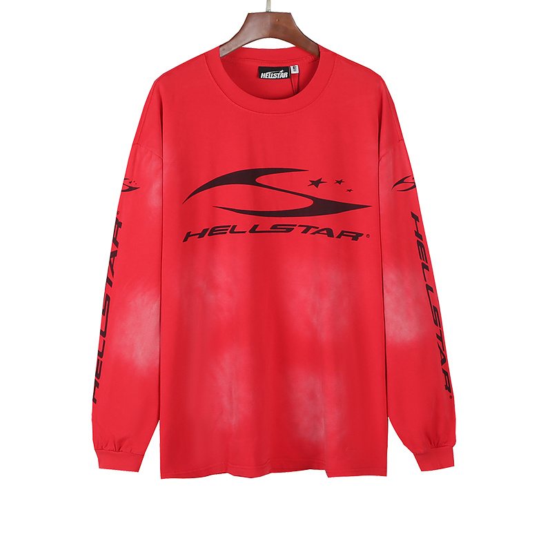 Hellstar Washed Graphic Long-Sleeve T-Shirt — front
