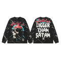 Hellstar Bigger Than Satan Skull Graphic Long-Sleeve T-Shirt — hero