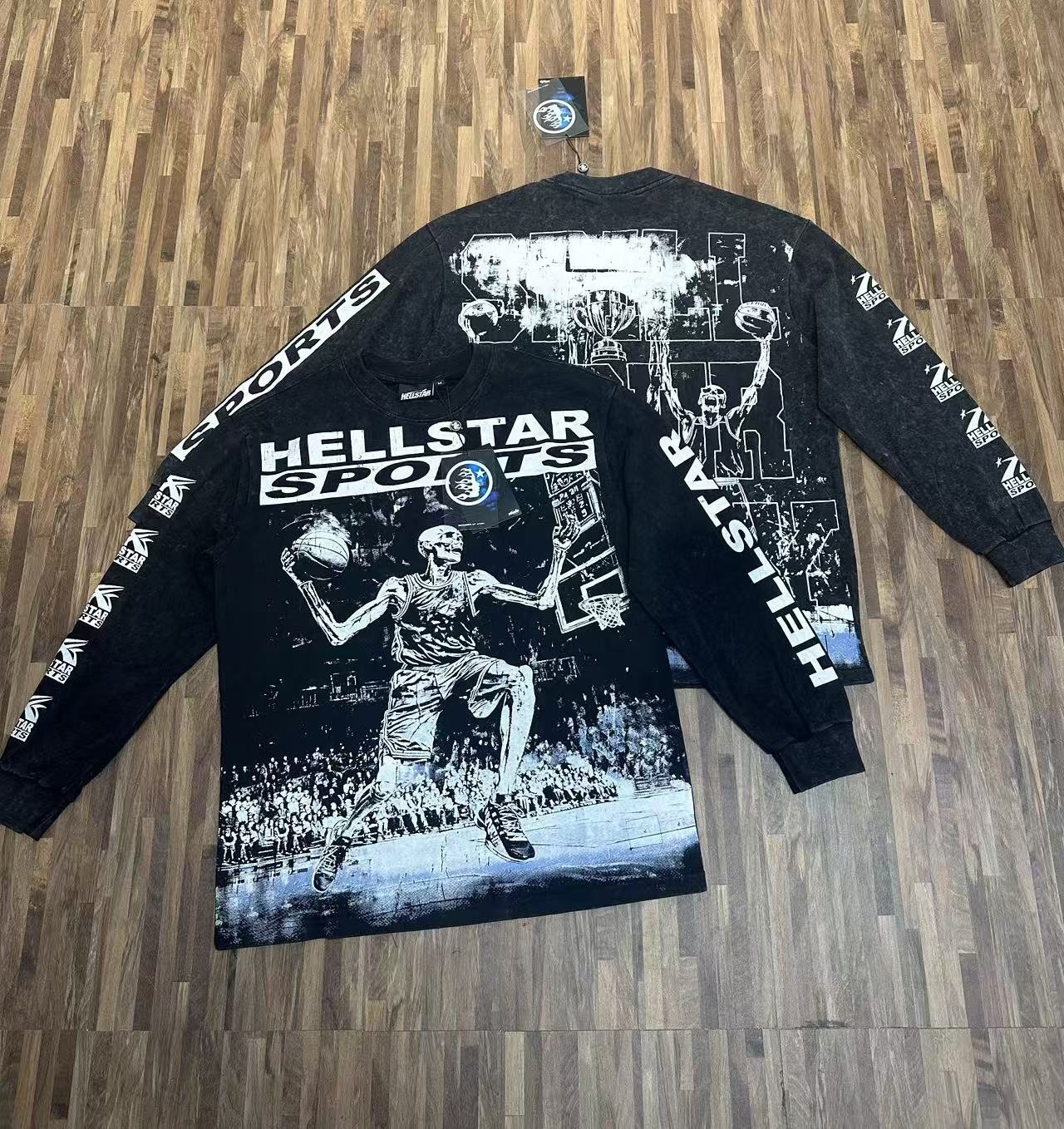 Hellstar Basketball Graphic Long-Sleeve T-Shirt — context