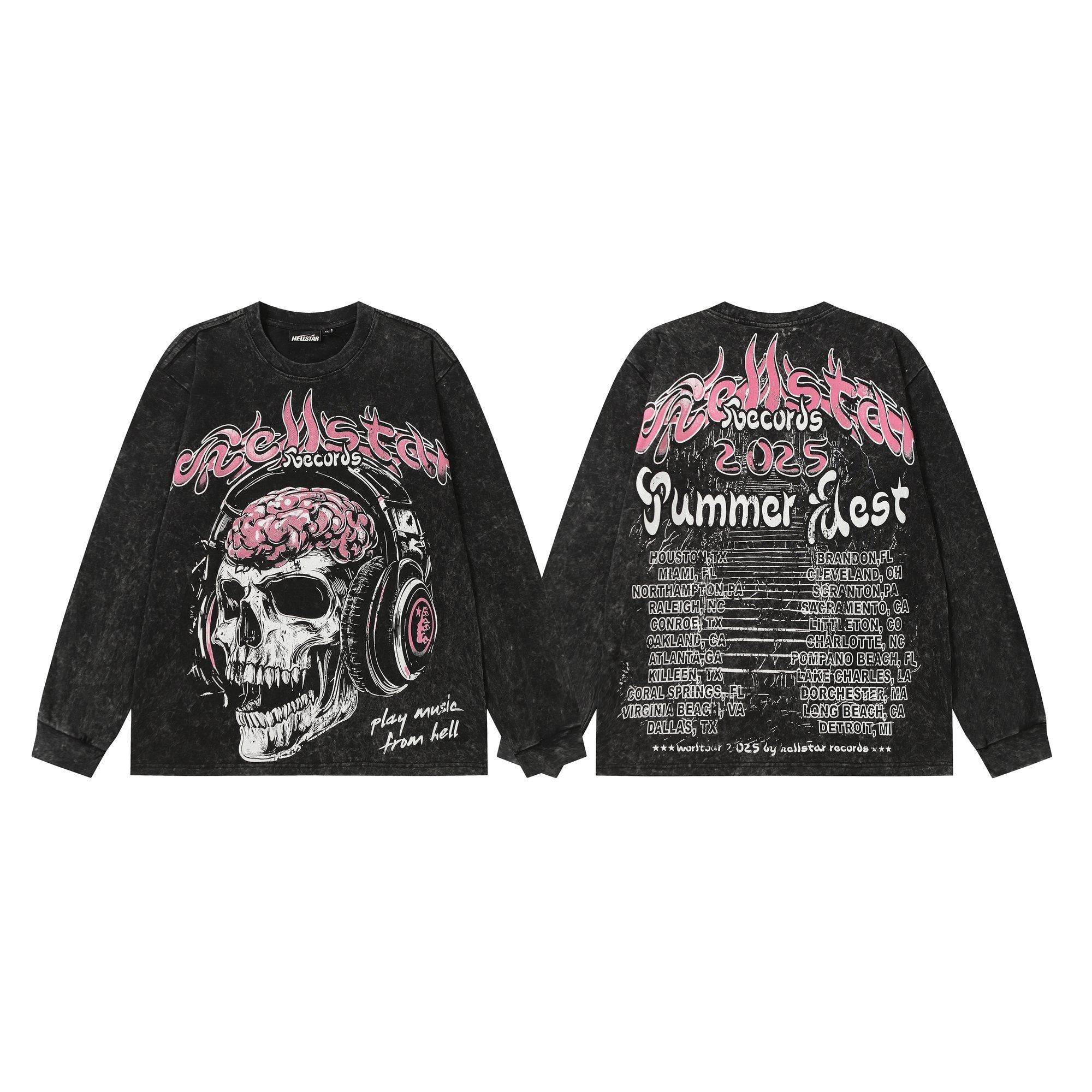 Hellstar Summer Fest Skull Graphic Long-Sleeve T-Shirt — hero
