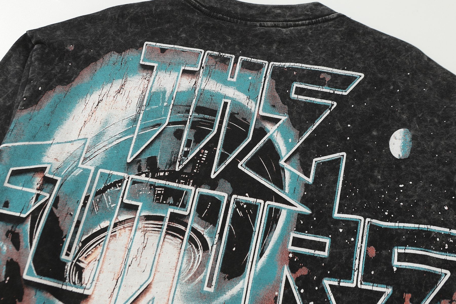 Hellstar The Future Is Yours Acid Wash Long-Sleeve T-Shirt — detail