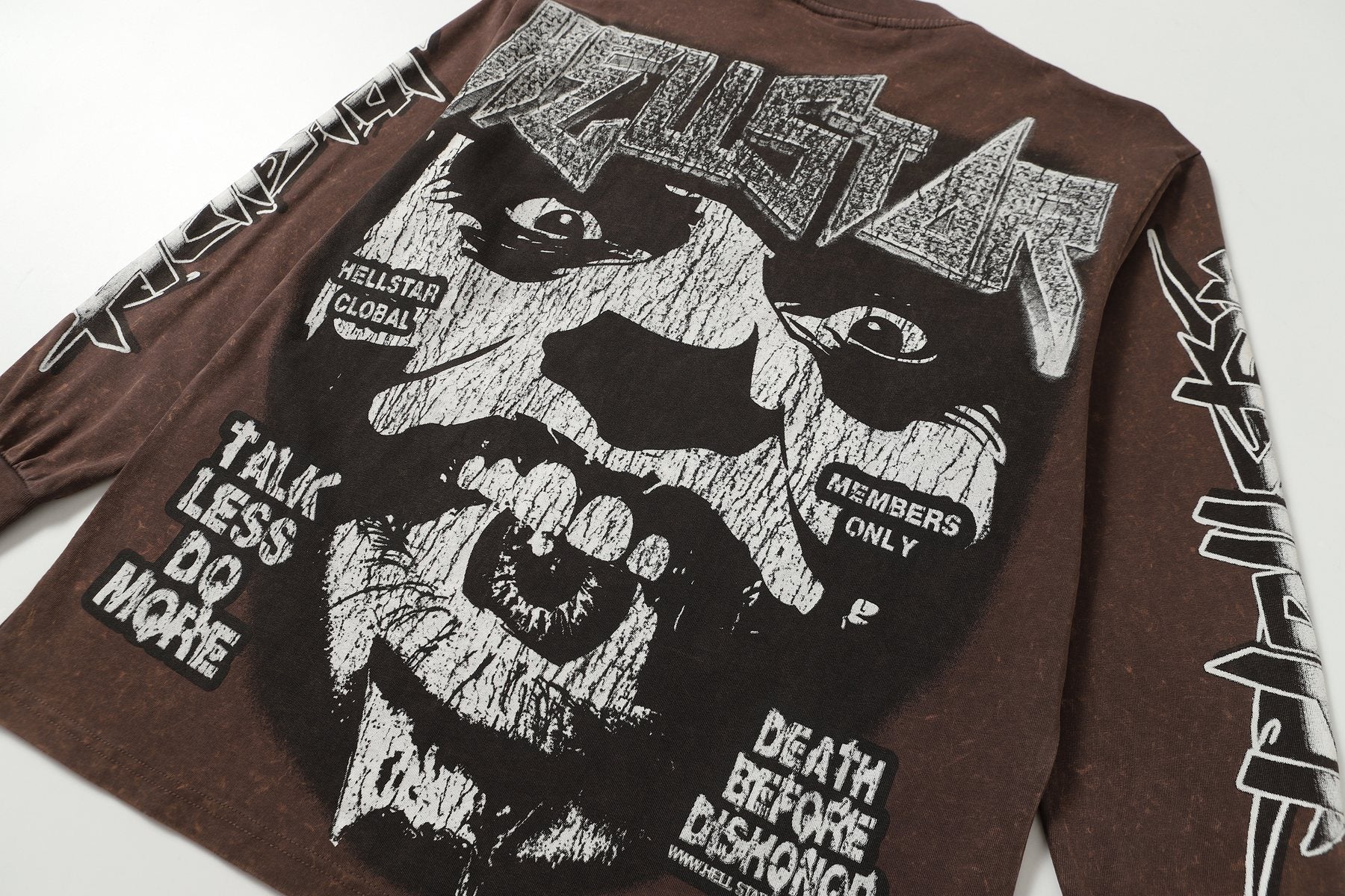Hellstar Talk Less Do More Graphic Long-Sleeve T-Shirt — detail