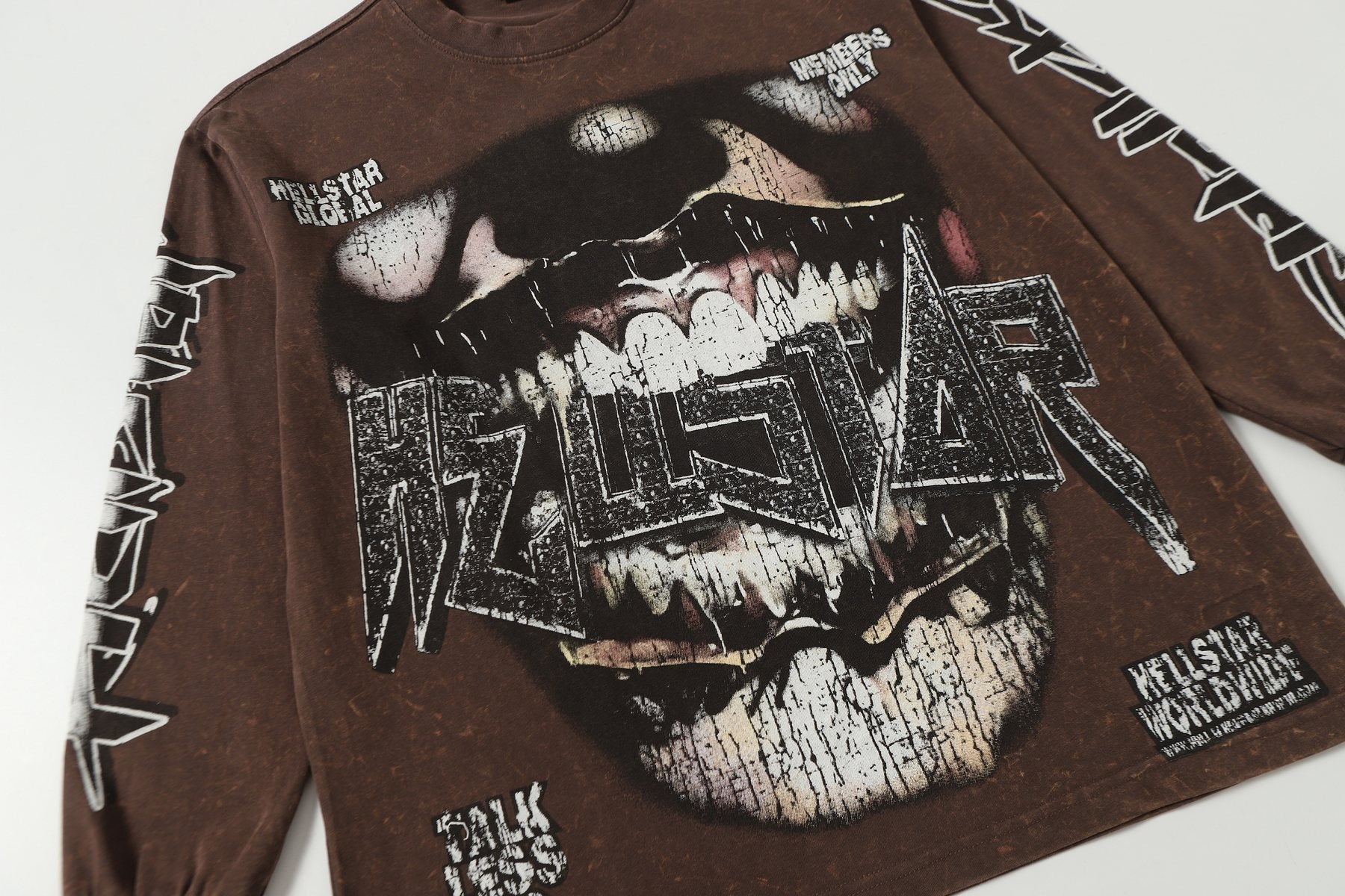 Hellstar Talk Less Do More Graphic Long-Sleeve T-Shirt — detail
