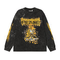 Hellstar Washed Black Graphic Long-Sleeve T-Shirt — hero