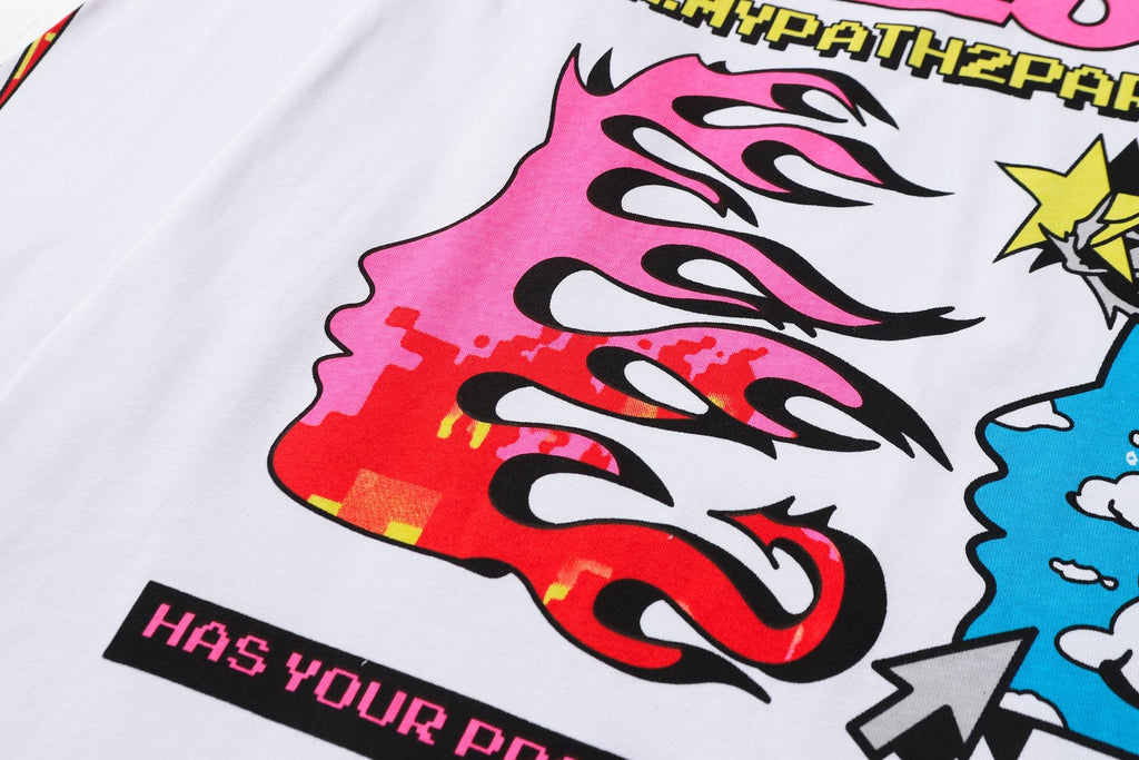 Hellstar Path to Paradise Long-Sleeve Graphic T-Shirt — detail