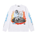 Hellstar Flame Turntable Graphic Long-Sleeve T-Shirt — hero