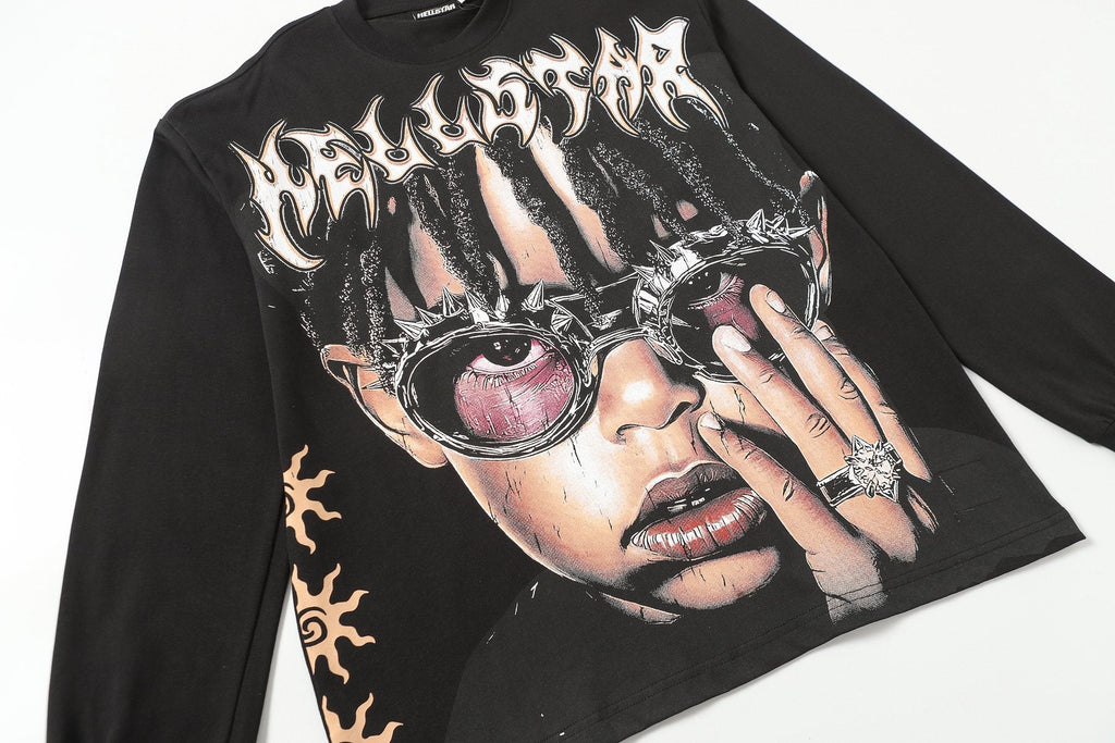 Hellstar Path to Paradise Graphic Long-Sleeve T-Shirt — detail