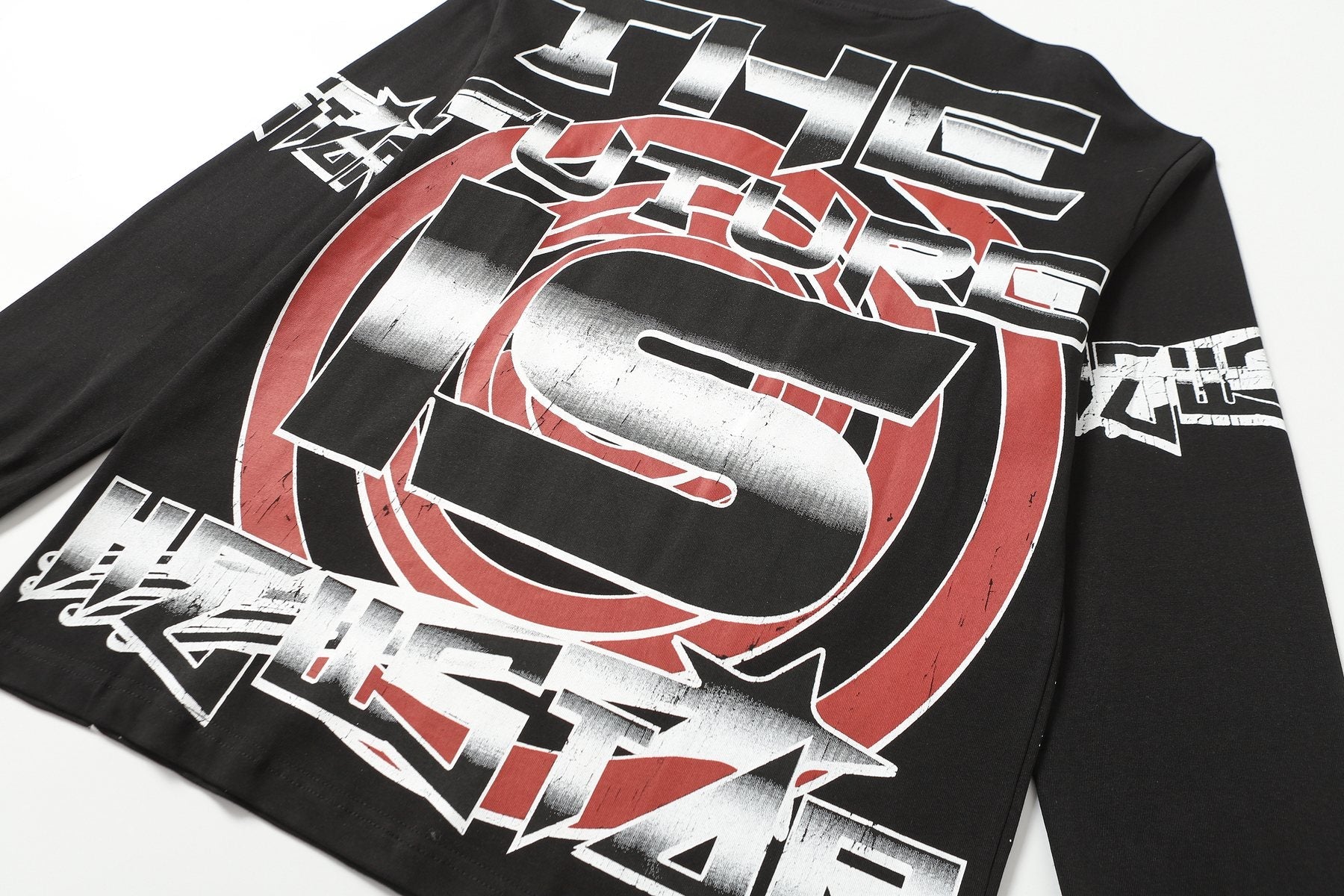 Hellstar Black Graphic Long-Sleeve T-Shirt — detail