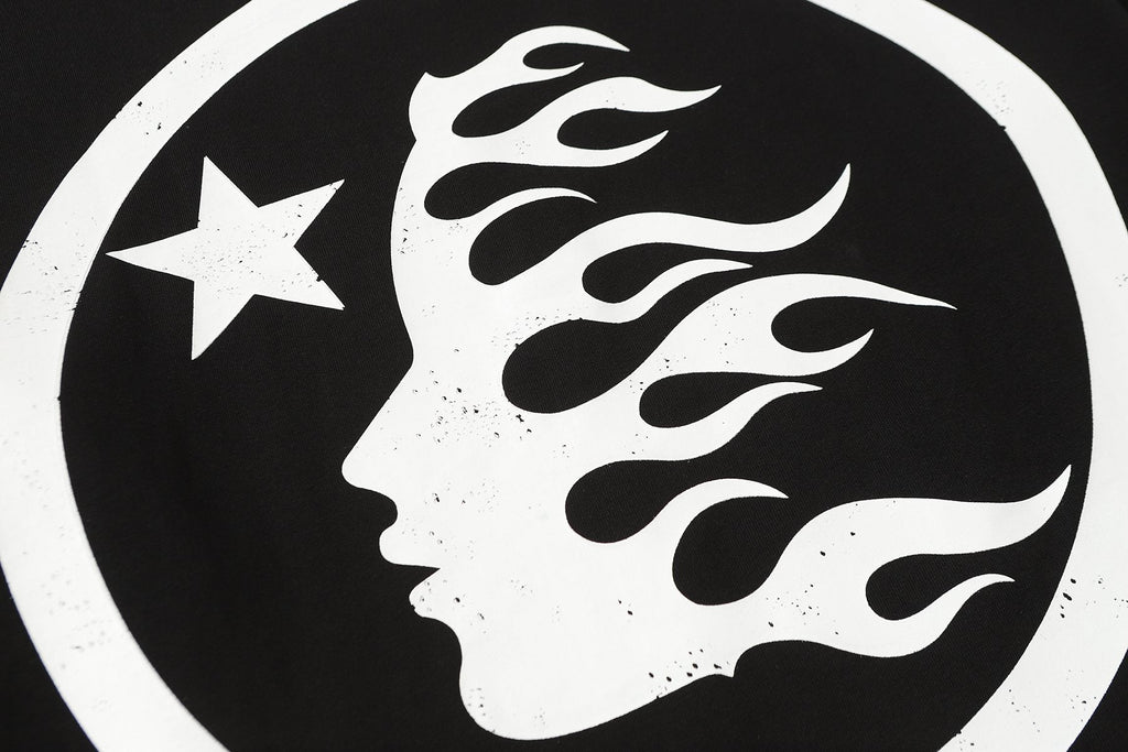 Hellstar Flame Graphic Long-Sleeve T-Shirt — detail