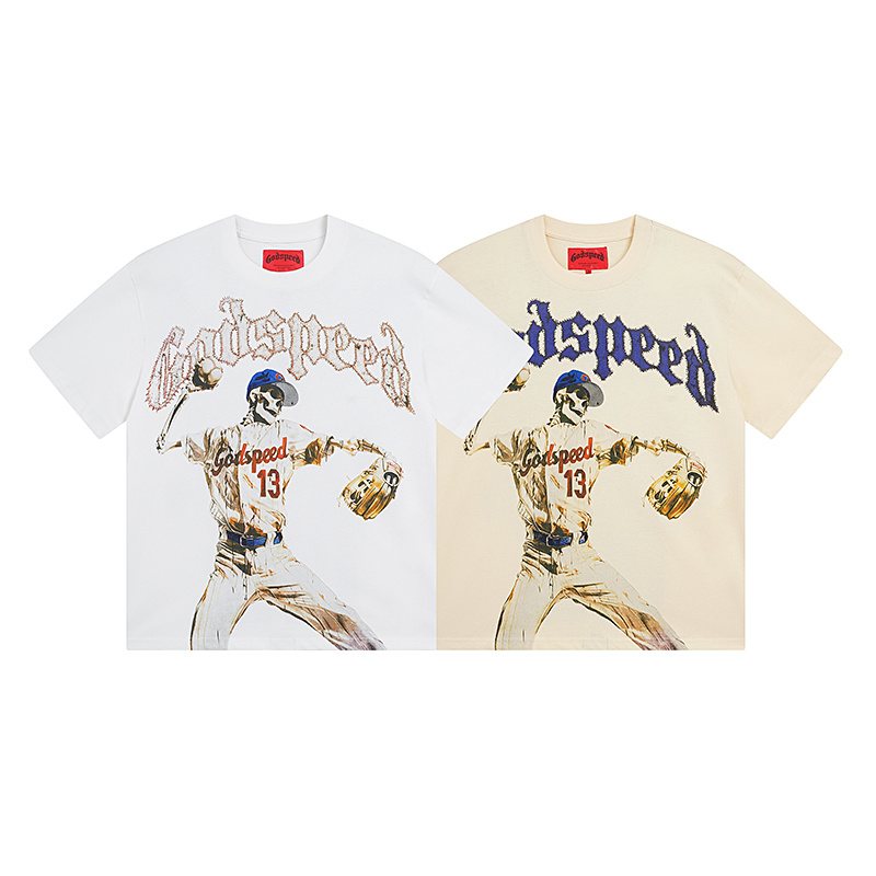 Godspeed Baseball Graphic T-Shirt — comparison