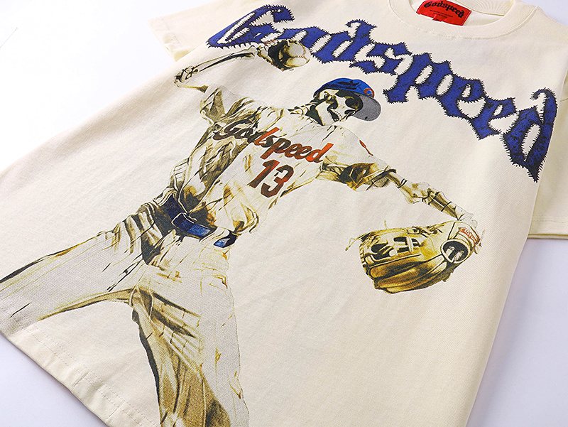 Godspeed Baseball Graphic T-Shirt — detail