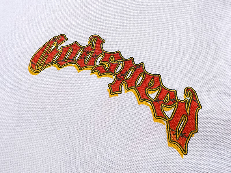 Godspeed Skeleton Desert Graphic T-Shirt — detail