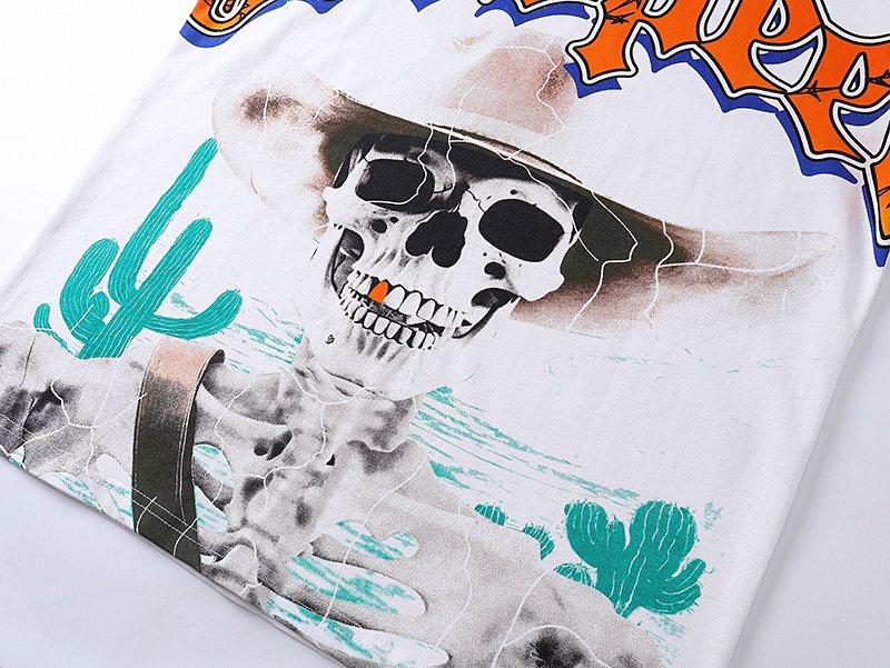Godspeed Skeleton Desert Graphic T-Shirt — detail