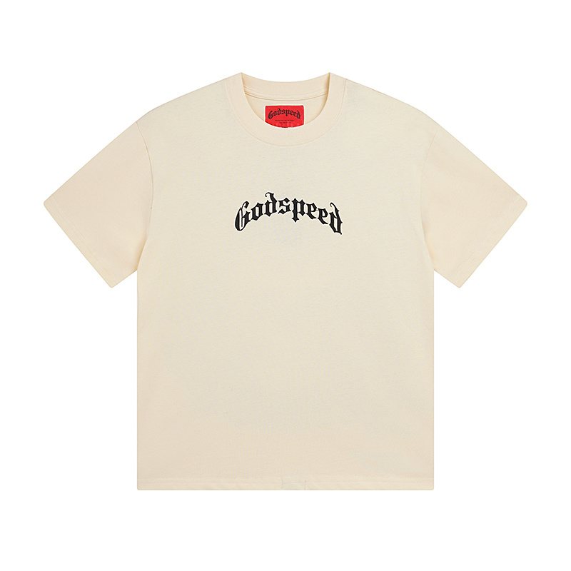 Godspeed Skull Floral Graphic T-Shirt — front