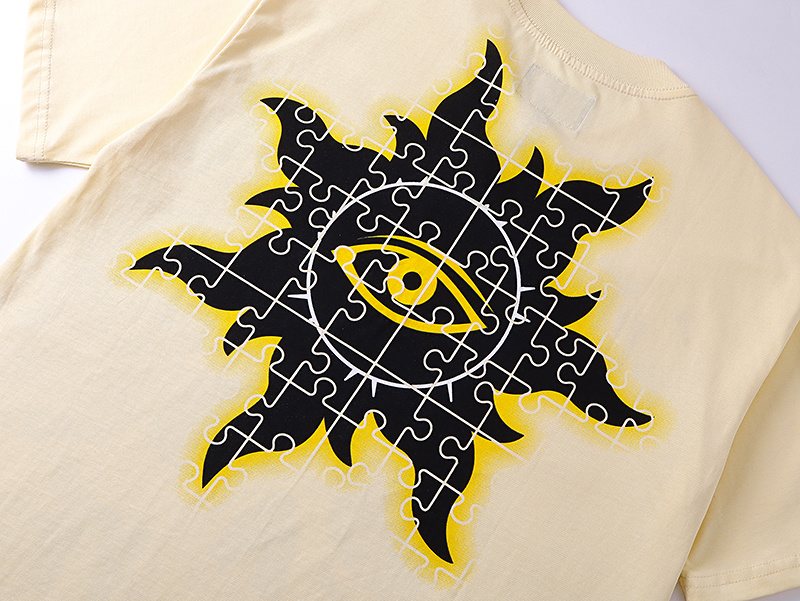 Godspeed Skull & Puzzle-Eye Graphic T-Shirt — detail