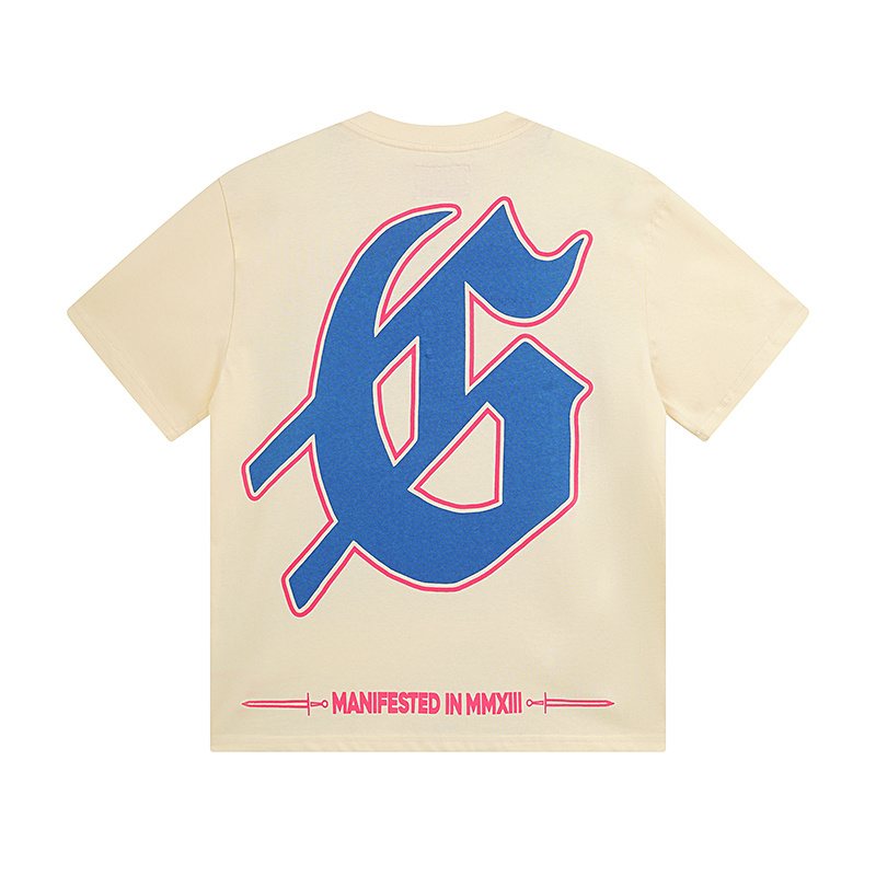 Godspeed Cream Front & Back Graphic T-Shirt — back