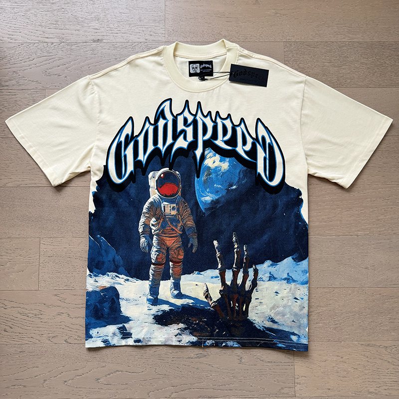 Godspeed Astronaut Graphic Short-Sleeve T-Shirt — front