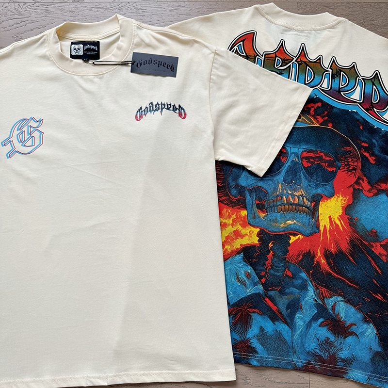 Godspeed Skull Graphic Short-Sleeve T-Shirt — context