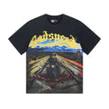 Godspeed Motorcycle Graphic Washed Black T-Shirt — hero