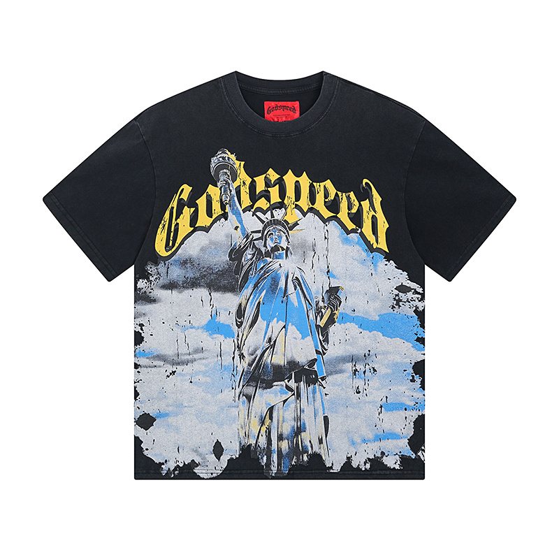 Godspeed Washed Rock Graphic T-Shirt — front