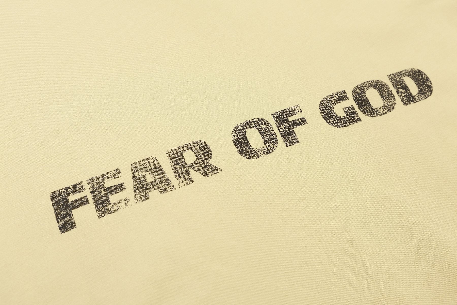 Fear of God Cream Front & Back Graphic T-Shirt — detail