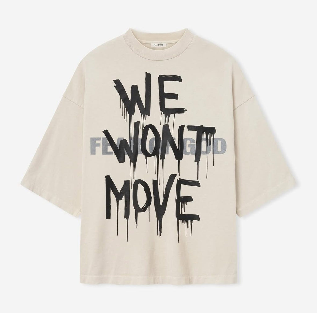 Fear of God Beige Graphic T-Shirt — hero