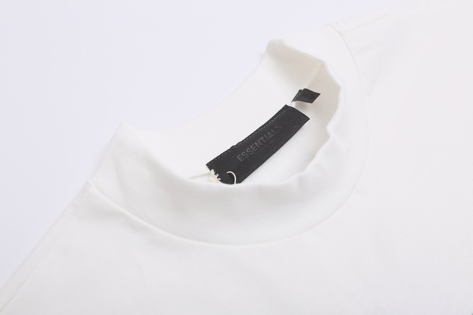 ESSENTIALS F-Letter Embroidered Graphic T-Shirt — neck_label