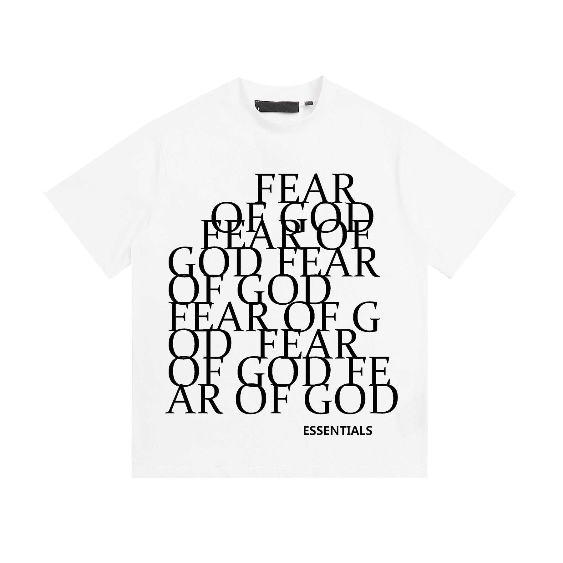 ESSENTIALS Stacked Text Graphic T-Shirt — front