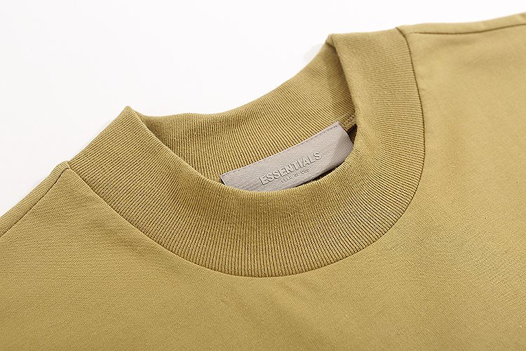 ESSENTIALS Flocked Logo Short-Sleeve T-Shirt — neck_label