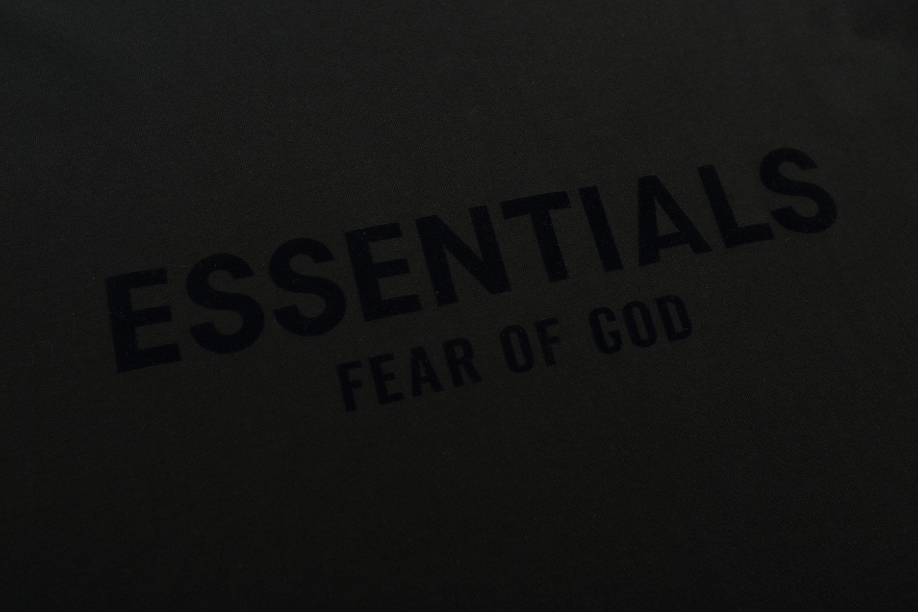 ESSENTIALS Flocked Logo Graphic T-Shirt — detail