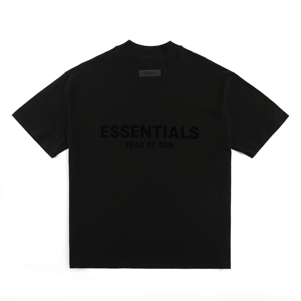 ESSENTIALS Flocked Logo Graphic T-Shirt — back