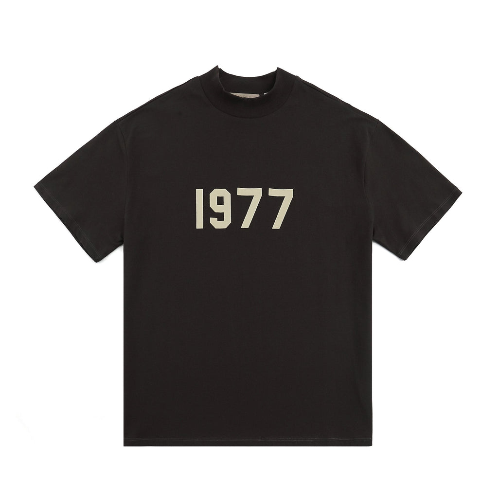 ESSENTIALS 1977 Contrast Graphic Mock-Neck T-Shirt — hero