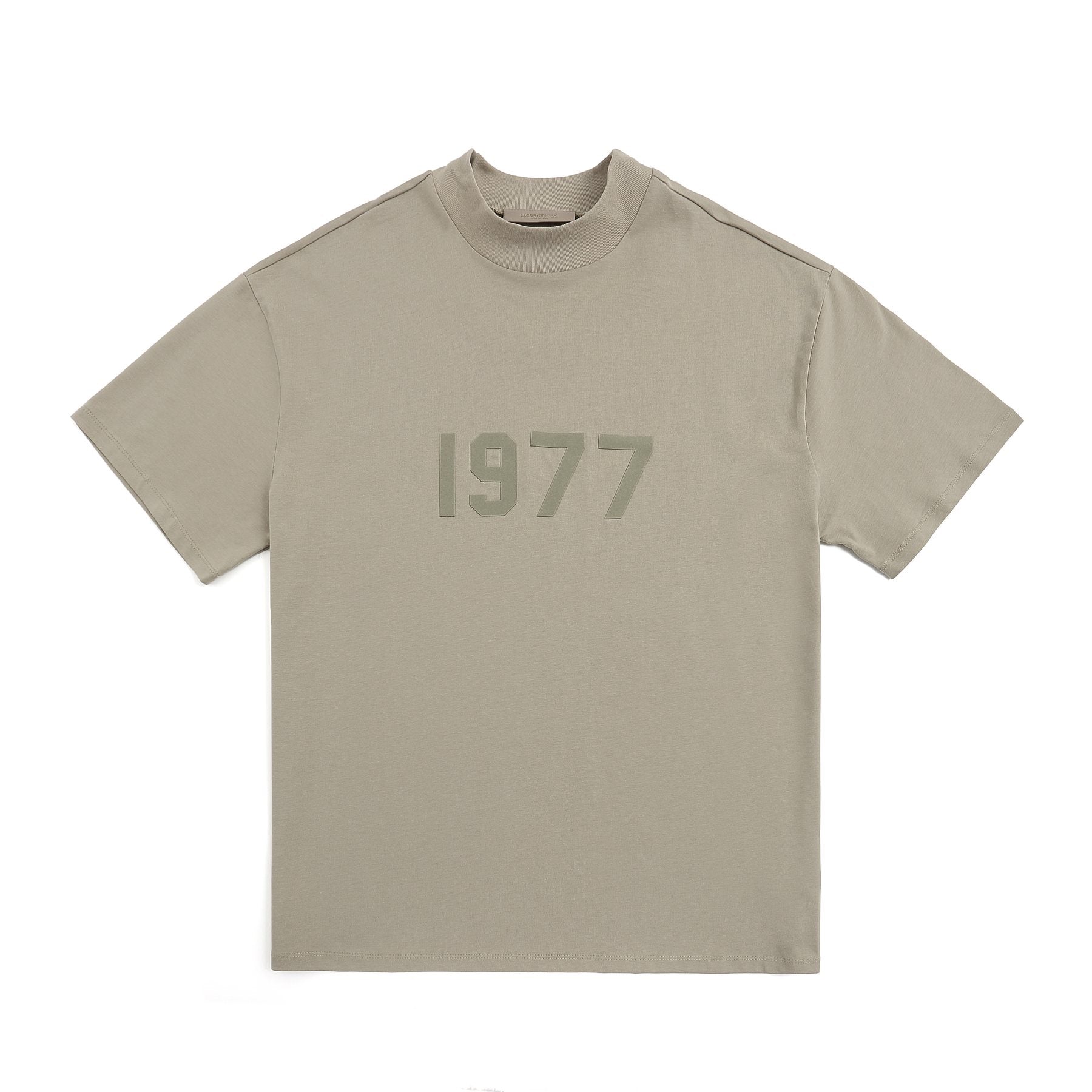 ESSENTIALS 1977 Tonal Wordmark Mock-Neck T-Shirt — front