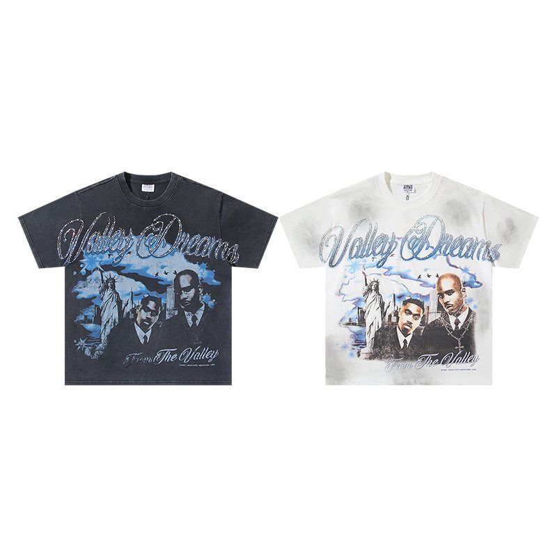 VALE USA Valley Dreams Rhinestone Graphic T-Shirt — comparison