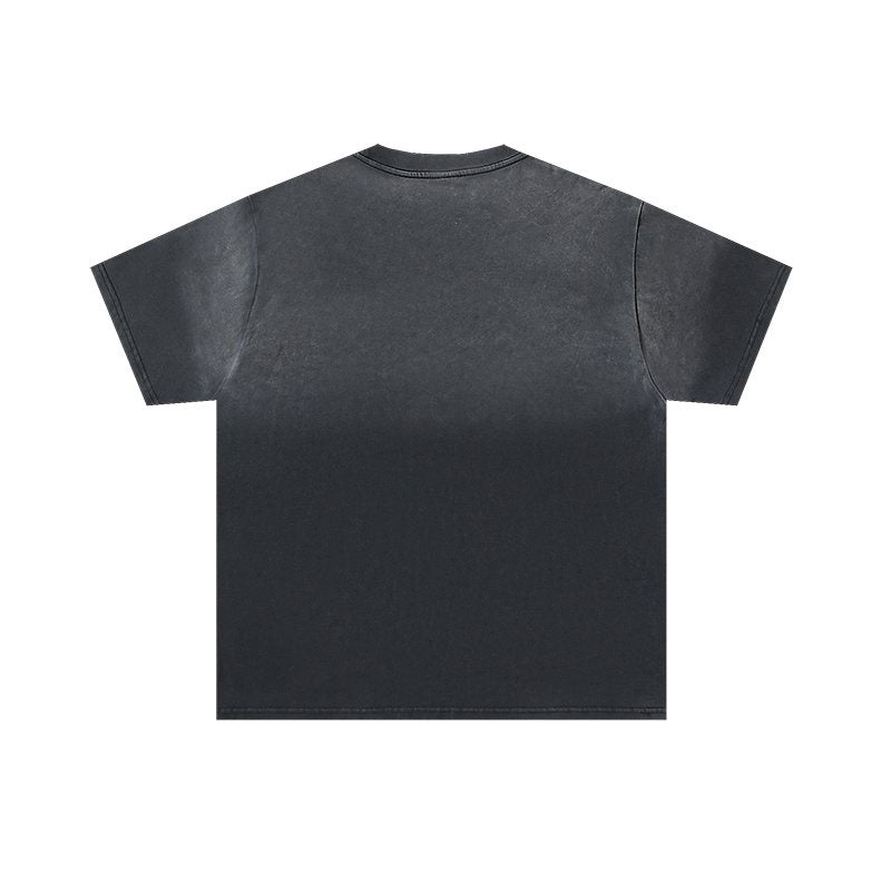 VALE USA Washed Black Graphic T-Shirt — back