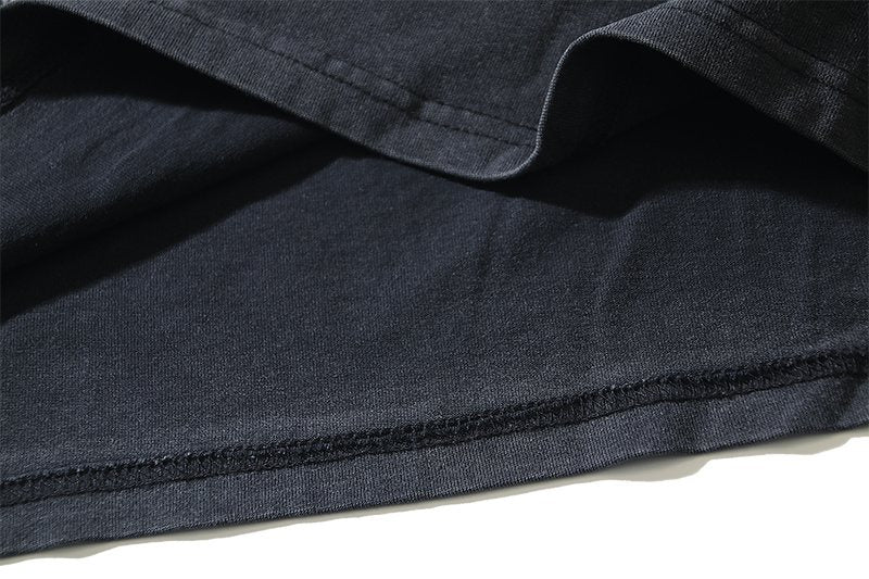VALE USA Dreams Graphic Washed Black T-Shirt — detail