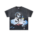 VALE USA Distressed Graphic Washed Short-Sleeve T-Shirt — hero