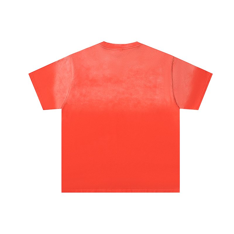 VALE USA Washed Red Graphic T-Shirt — back