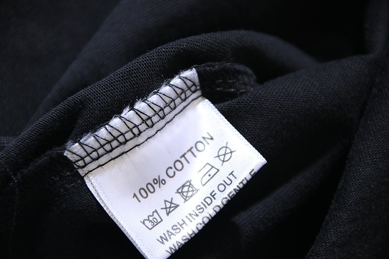 VALE USA Washed Black Front Graphic T-Shirt — neck_label