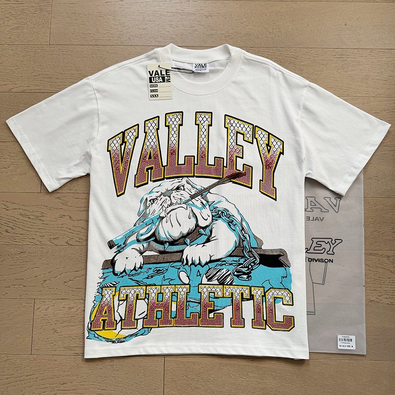 VALE USA Athletic Rhinestone Graphic T-Shirt — context