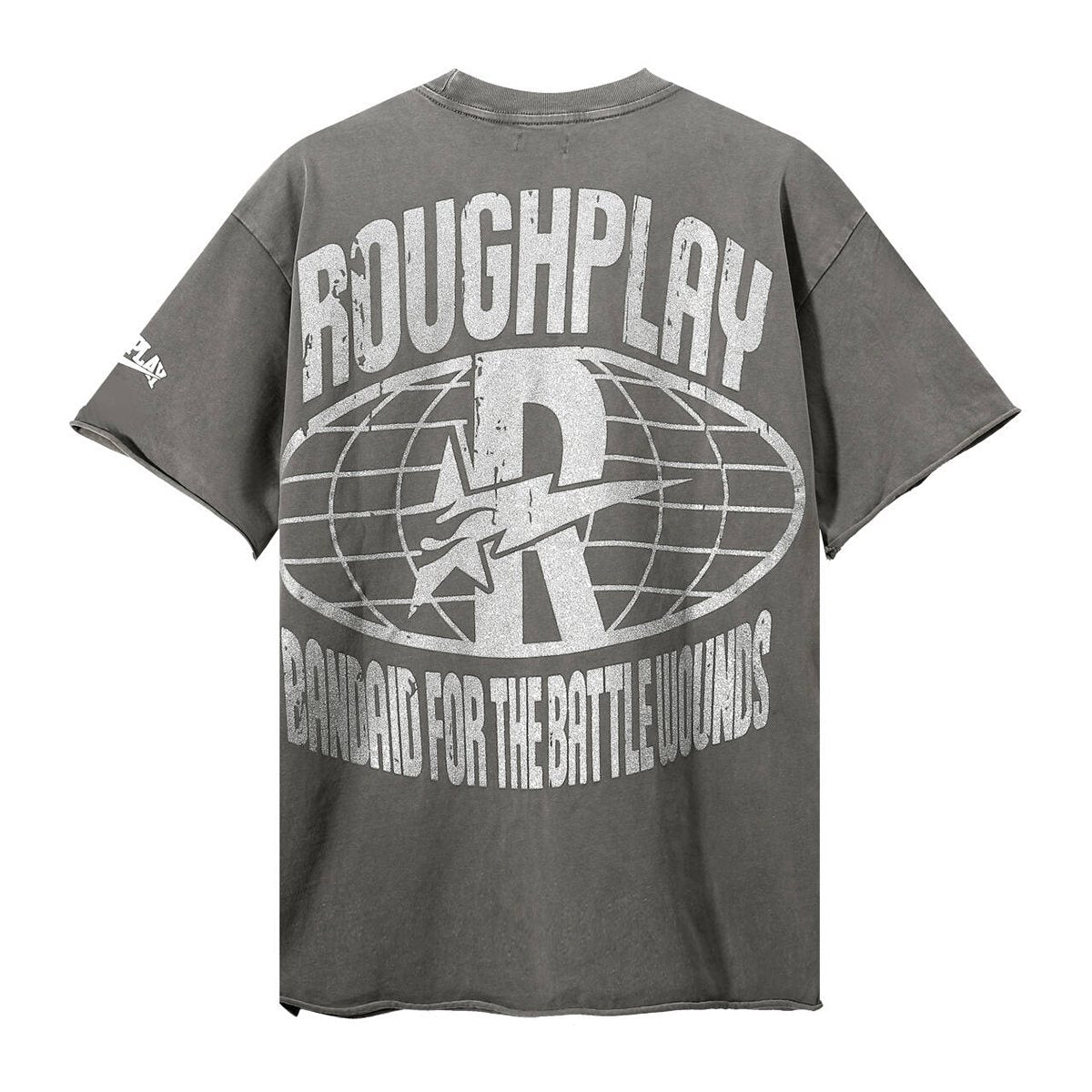Rough Play Skeleton Rapper Graphic Short-Sleeve T-Shirt — back
